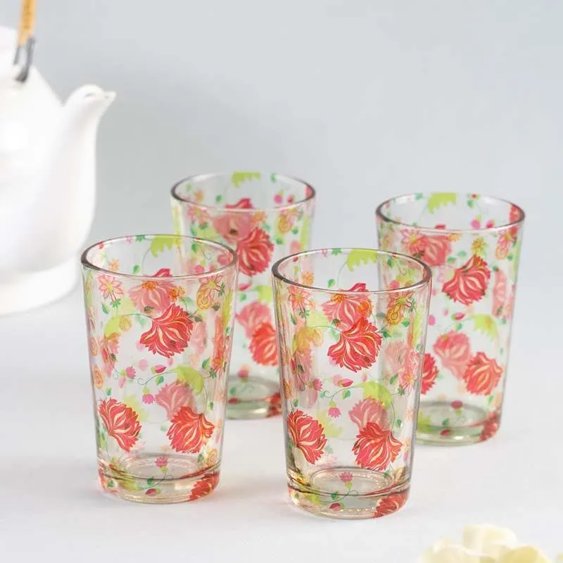 Kolorobia Ornate Mughal Chai Glass - Set of Four media 4