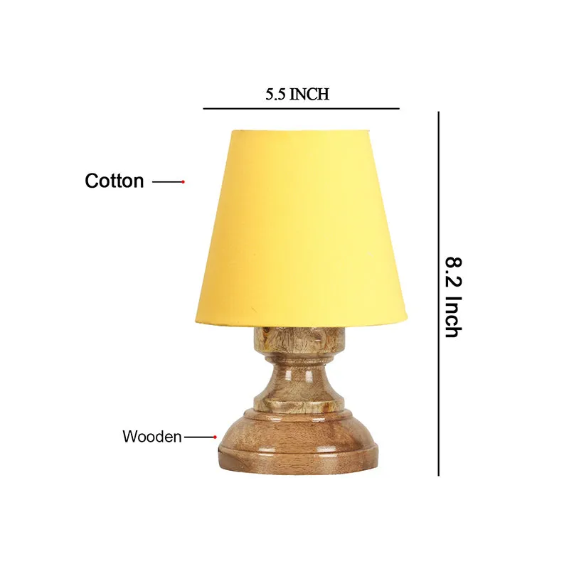 Harolda Fabric Table Lamp - Yellow,Brown media 5