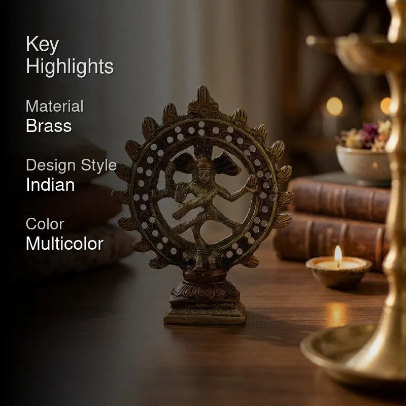 Cosmic Nataraja Divine Brass Idol media 2
