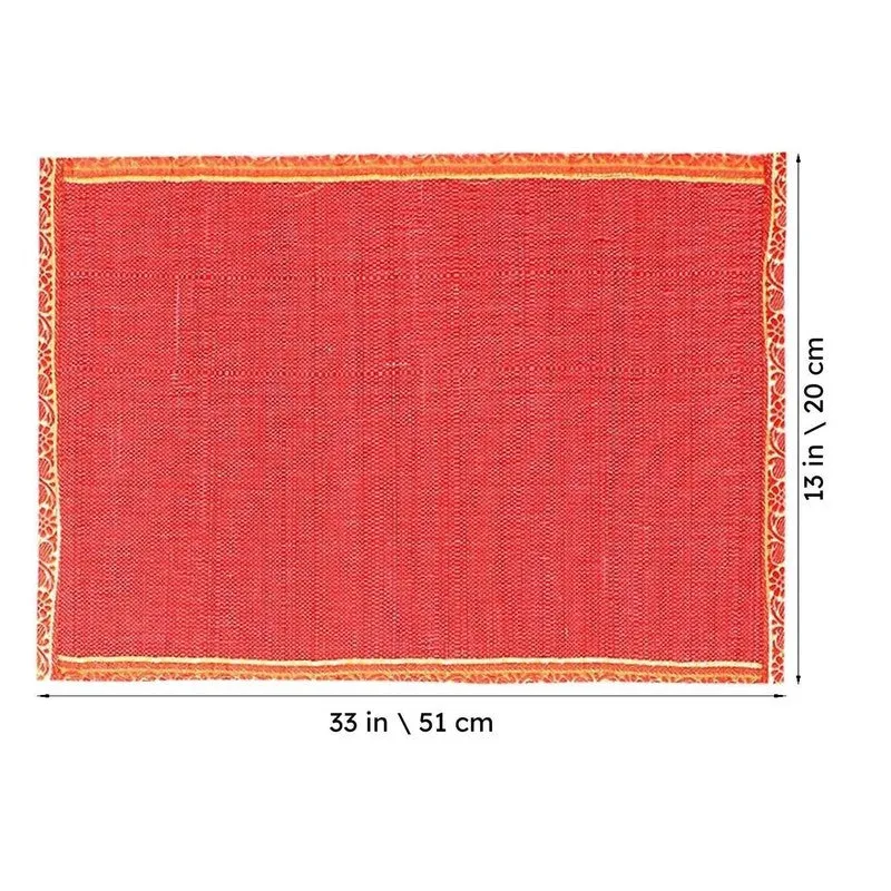Eco Sip Bamboo Table Mat (Red) - Set Of Six media 5