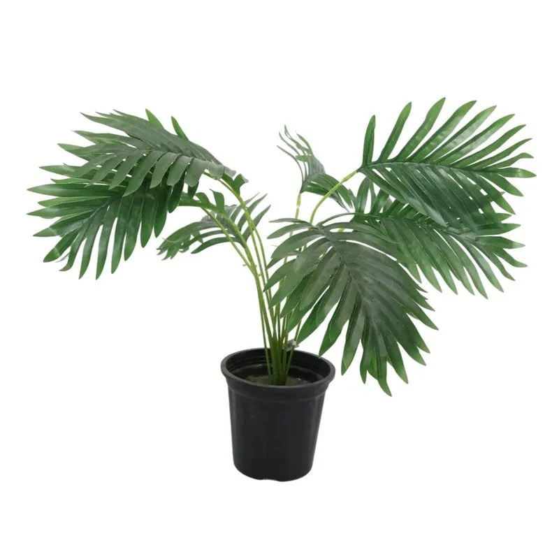 PlushPetal Artificial Areca Plant With Black Plastic Pot - 2.1 Feet media 4