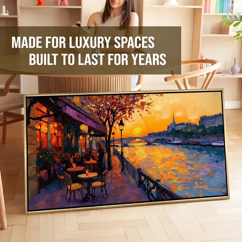Brasserie Canvas Wall Painting With Frame media 7