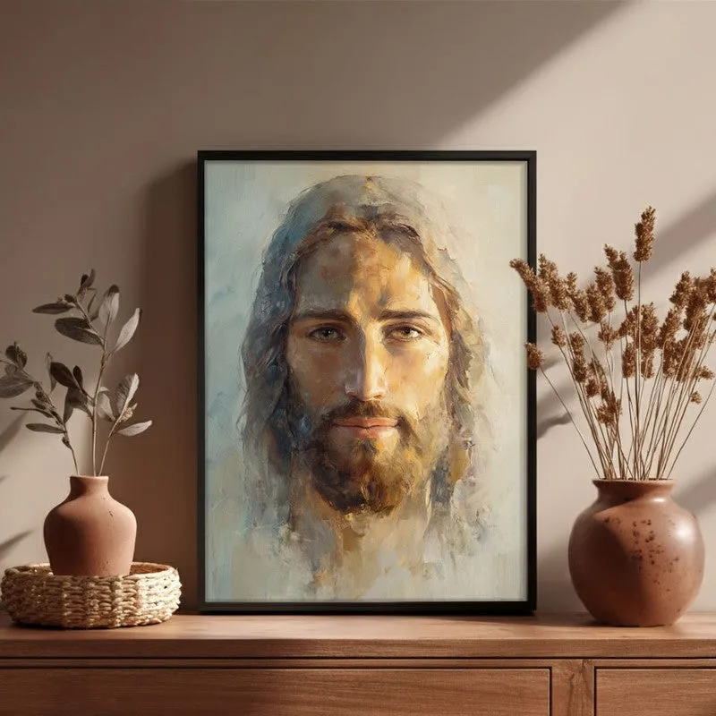 Eyes of Eternal Calm Archival Paper Wall Painting With Black Frame media 4