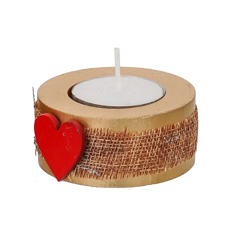 Carved In Love Wood Tea Light Holder - Set Of Twelve media 4