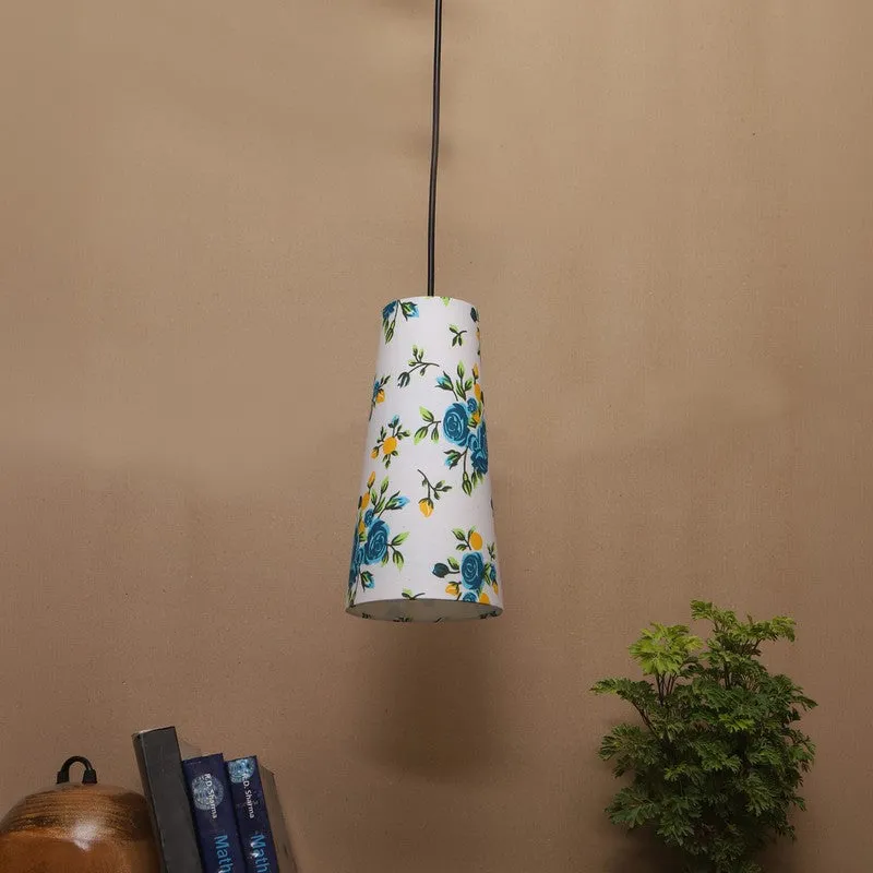 Solarae Metal Ceiling Lamp - White & Blue media 4