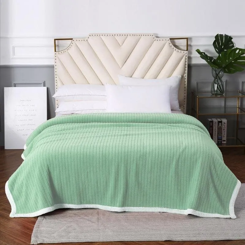 Idyllic Snigu Green Polyester Blanket media 1