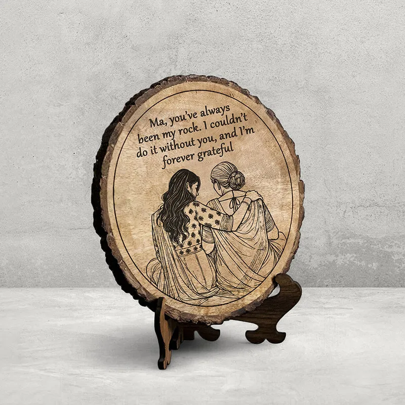Forever Grateful Wood Showpiece - Round media 3
