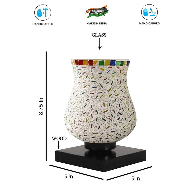 Amberyne Mosaic Glass Table Lamp - Multicolor media 9