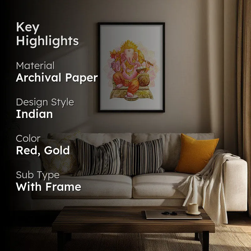 Sri Vigneshwara Archival Paper Wall Art With Frame media 2