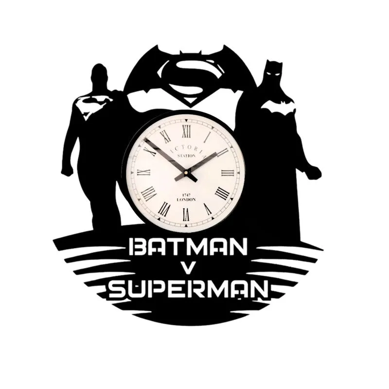 Batman Vs Superman Steel Analog Wall Clock media 4
