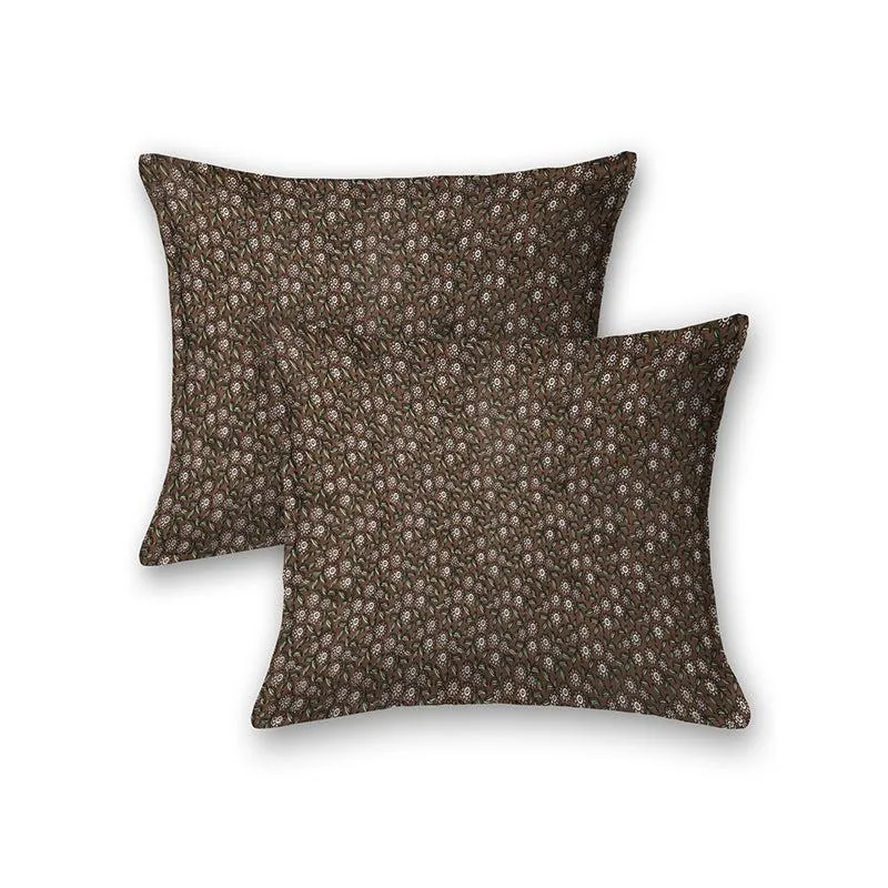Pinga Ethnic Cotton Bedsheet (White,Brown) - 180 TC media 5