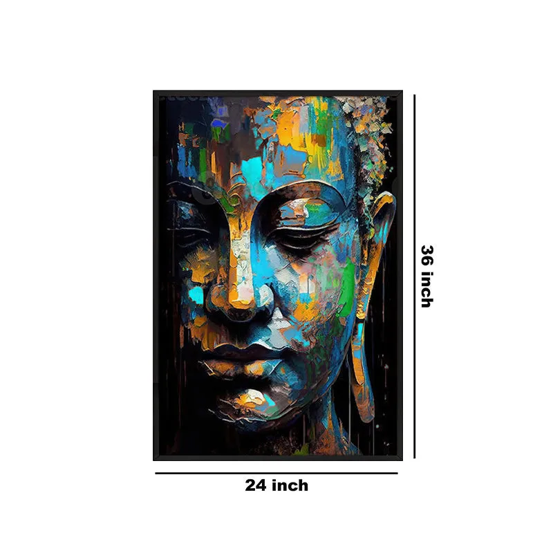 Cosmic Peace Wall Painting With Frame media 6