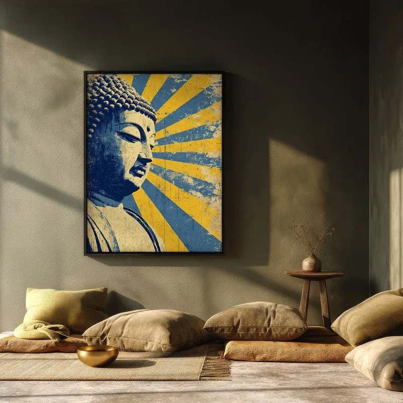 Buddha Celestial Petal III Mandala Archival Paper Wall Painting With Black Frame media 3