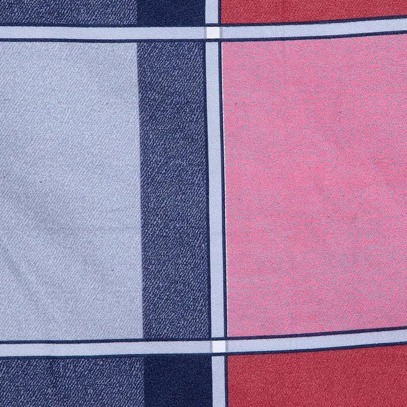 Mulligon Checkered PollyCotton Bedsheet - 150 GSM media 5