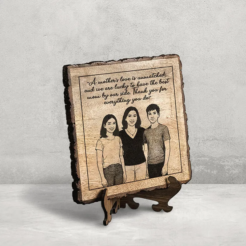 Thank You For Everything You Do Wood Showpiece - Square media 3