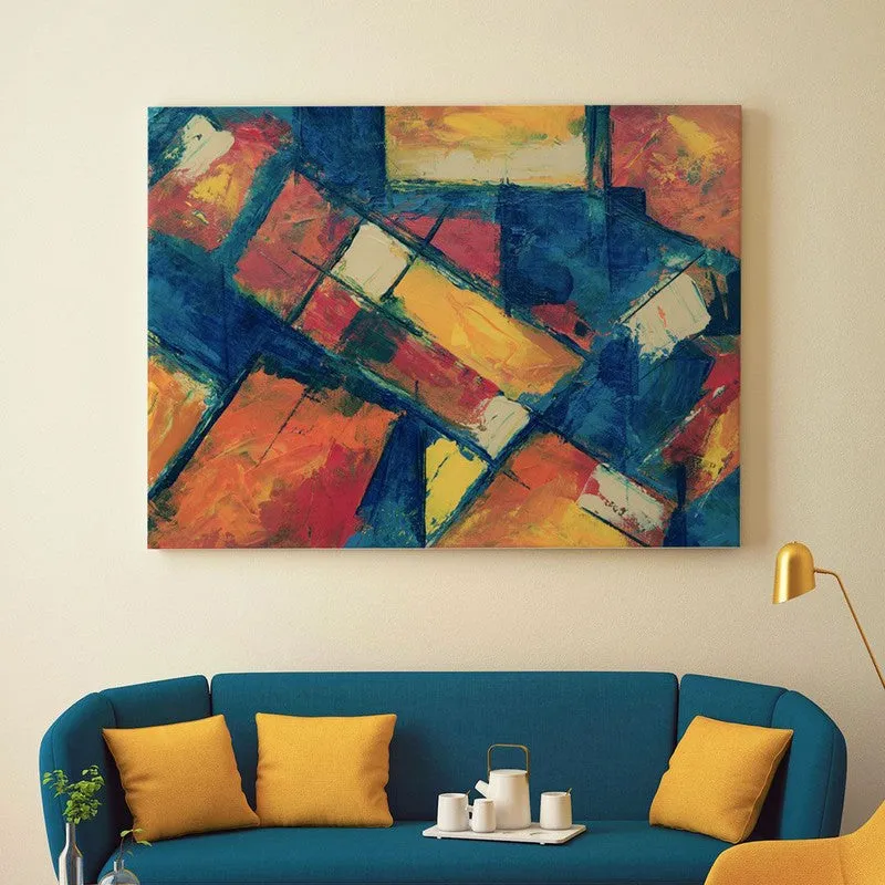 Mystic Abstract Canvas Painting - Black Frame media 3