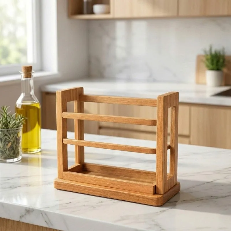 Aura Serve MDF Rustic Cutlery Stand media 4