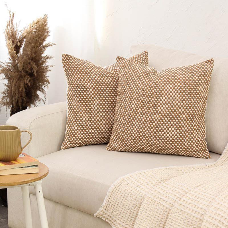 Vindhya Cushion Cover (Brown) - Set Of Two media 2
