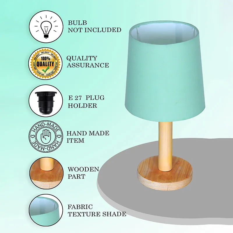 Serafine Fabric Table Lamp - Green,Brown media 6