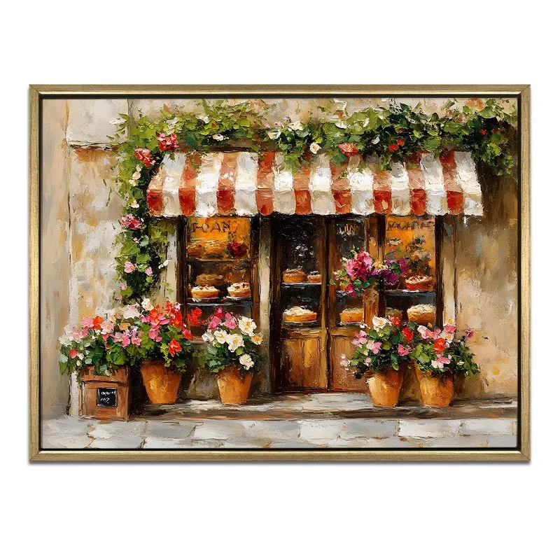 Floral Window Canvas Wall Painting With Frame media 3