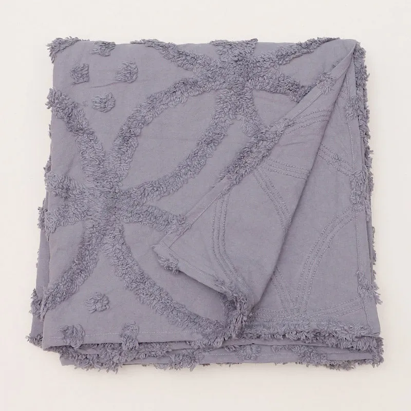 Marigo Cotton Throw - Dark Grey media 4