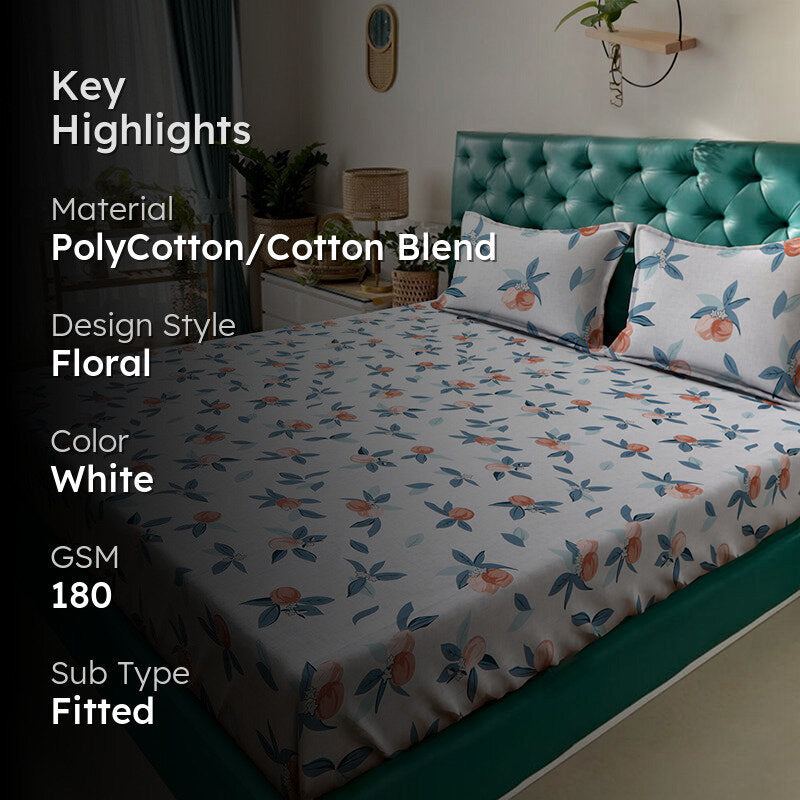Nadia Fitted Bedsheet - 180 GSM media 2