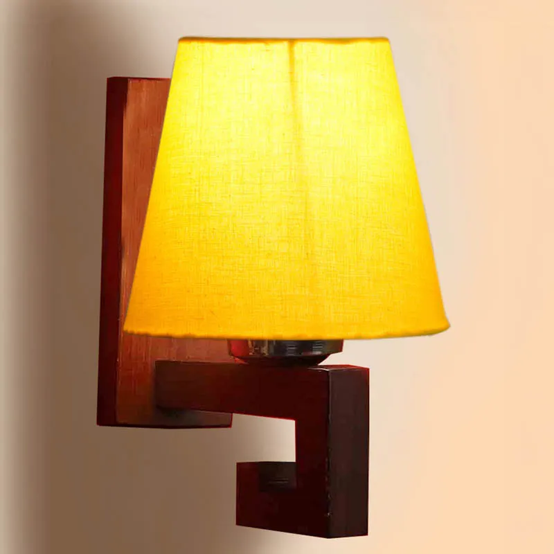 Gul Conical Wooden Wall Lamp media 4