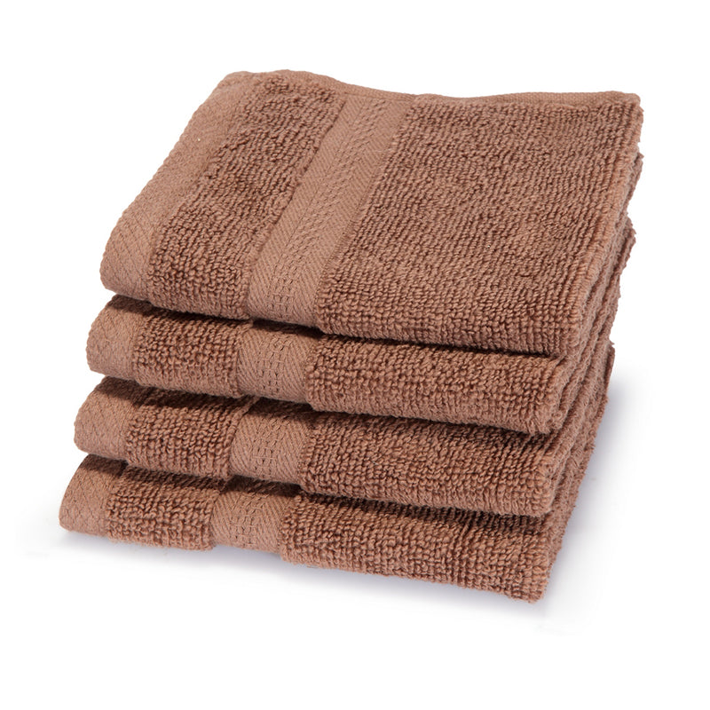 Nuage Cotton Hand & Face Towel (Brown, Pink & Beige) - Set Of Twelve media 4