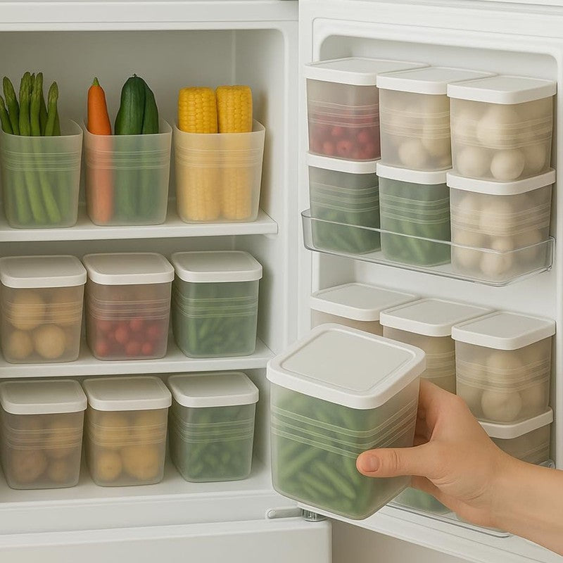 Plastic Containers with Lid (250 mL Each) - Set Of Six media 6
