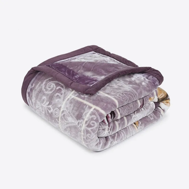 Monte Carlo Lavender Whisper Throw Blanket - 1136 GSM media 5