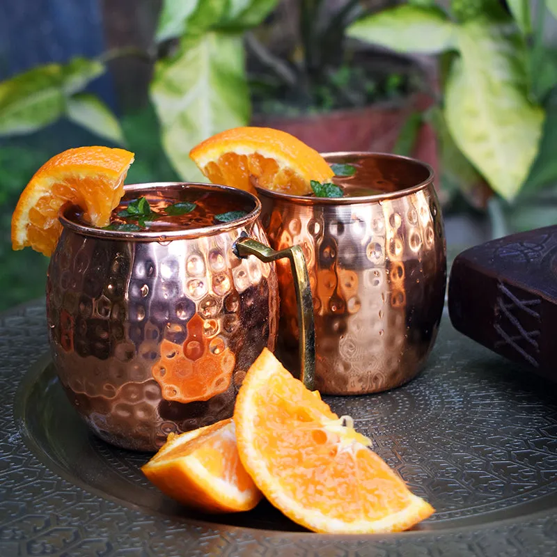 Frost Sip Copper Moscow Mule Drinking Glass (500 mL) - Set Of Two media 5