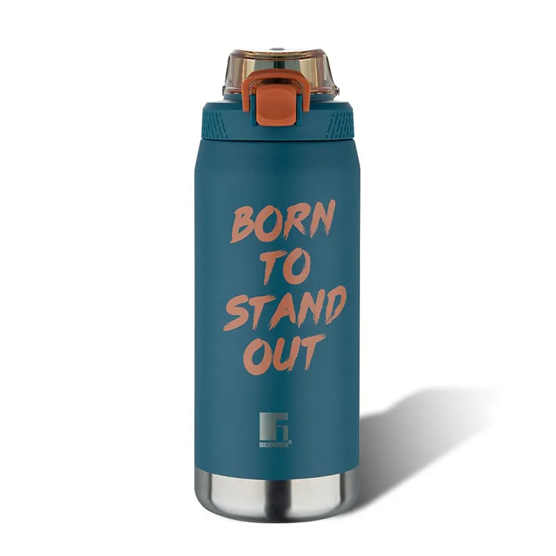 Bergner Voss Double Walled Hot & Cold Flask (Blue) - 1100 mL media 7