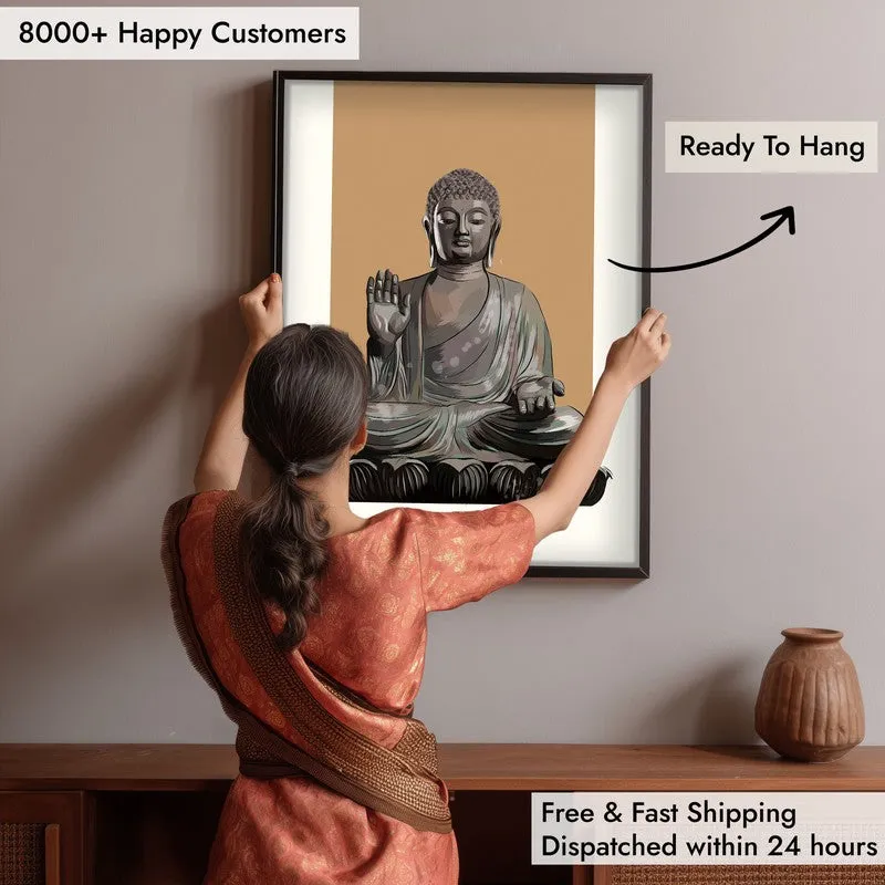 Buddha's Boon Archival Paper Wall Art With Frame media 7