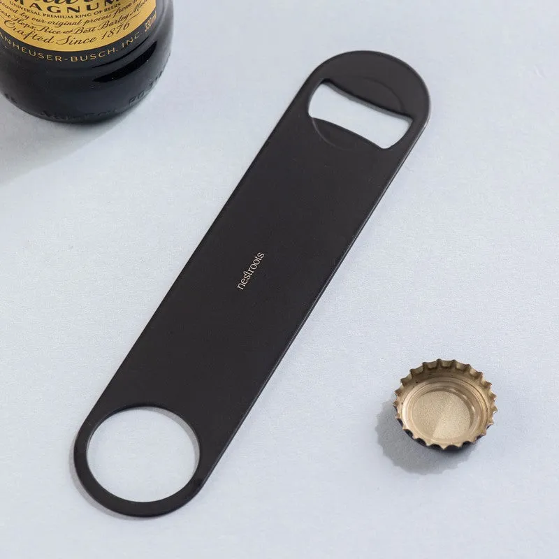 The Flip Cap Stainless Steel Bottle Opener - Black media 1