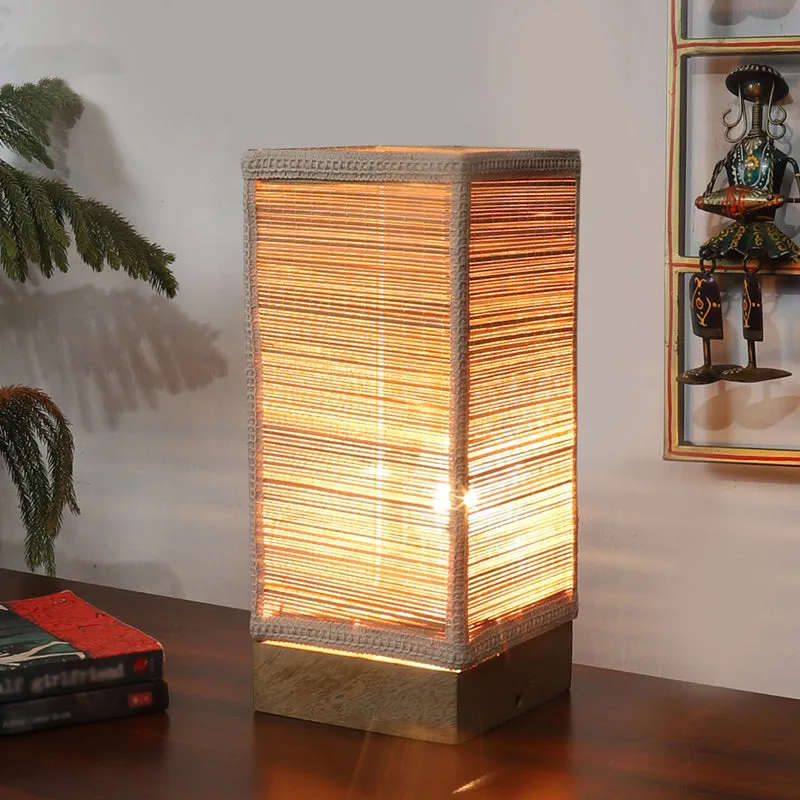 Seralya Bamboo Table Lamp - Beige media 2