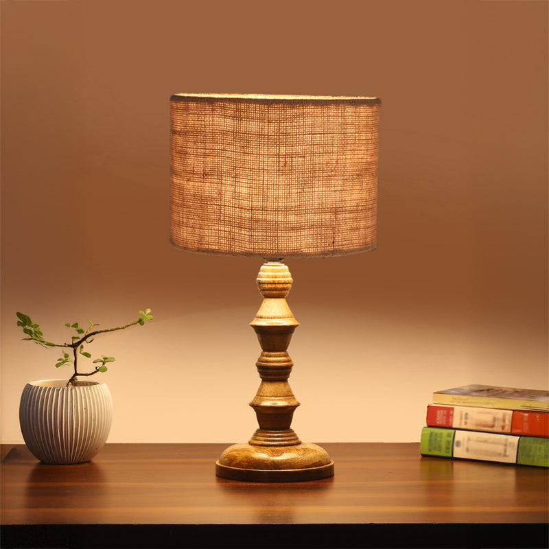 Sienna Timber Wooden Table Lamp - Brown