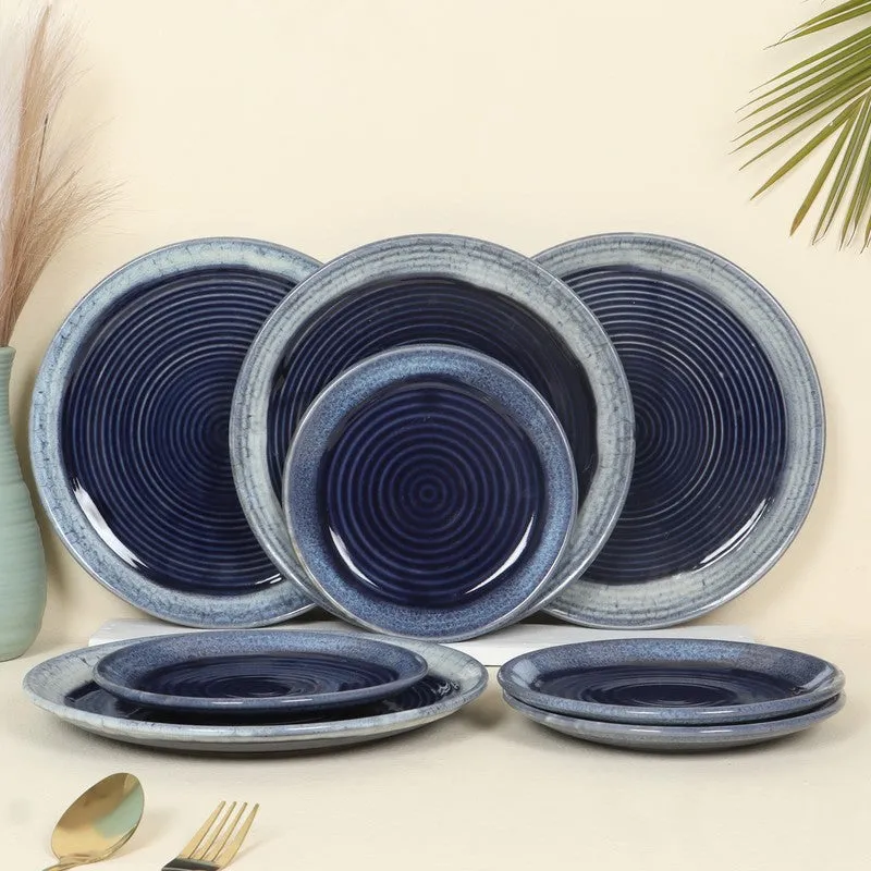 Seravelle Dinner Plate (Blue) - Set of Eight media 1