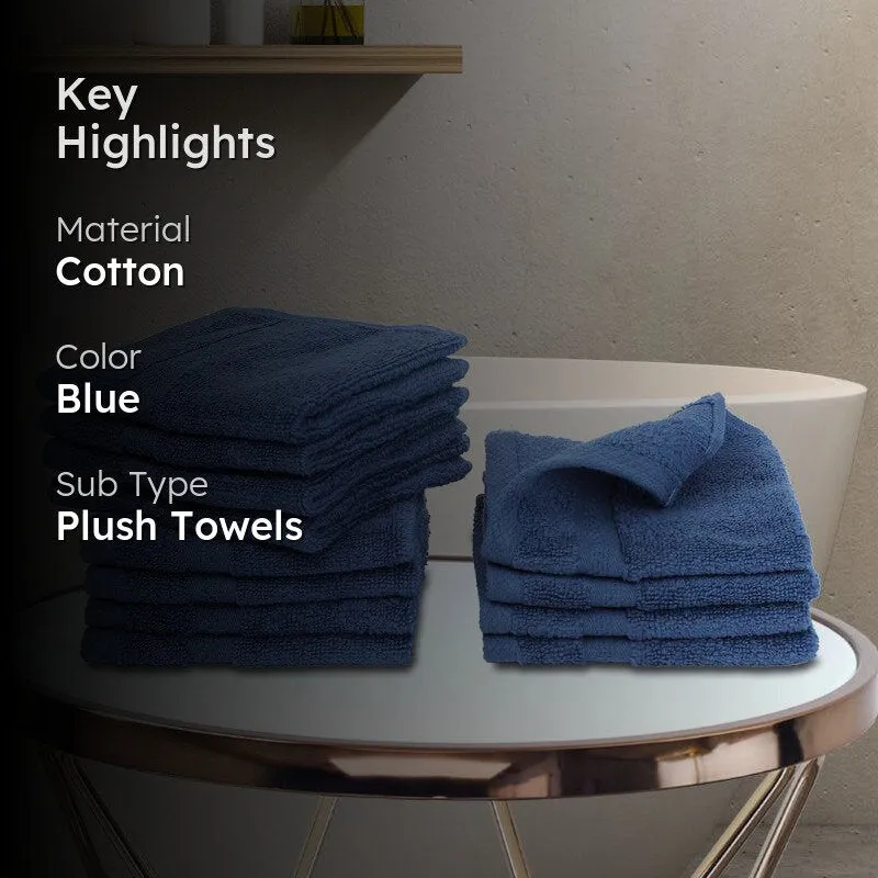 Miorah Face Towel (Blue) - Set Of Twelve media 2