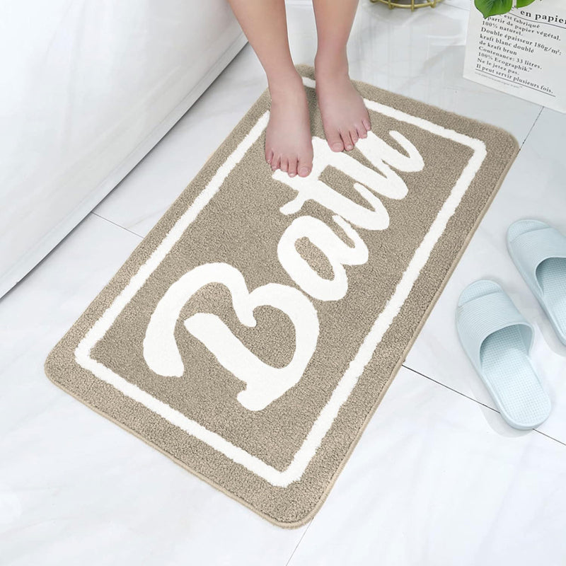 Bath Time Microfiber Bath Mat - Beige media 4