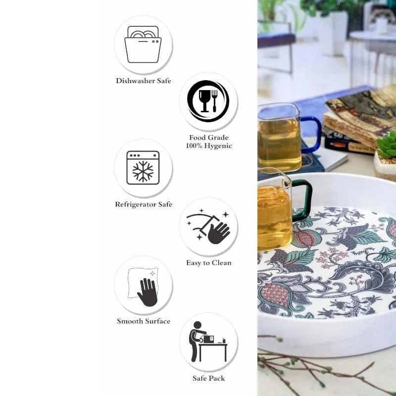 Fleur Da'Ethnix Round Serving Tray media 5
