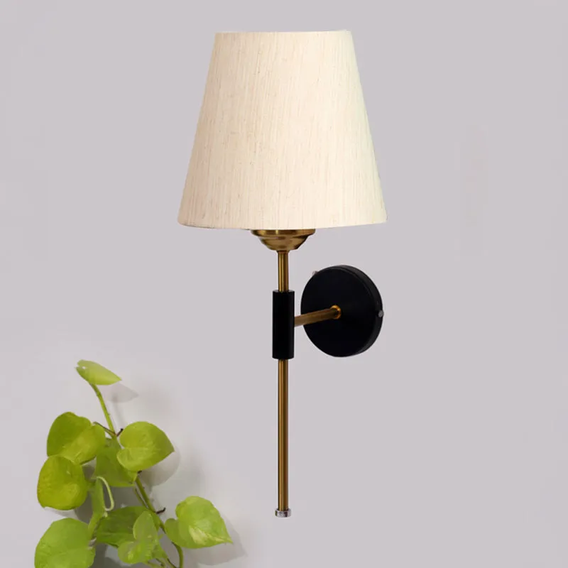 Beryll Steel & Cotton Wall Lamp - Ivory media 3