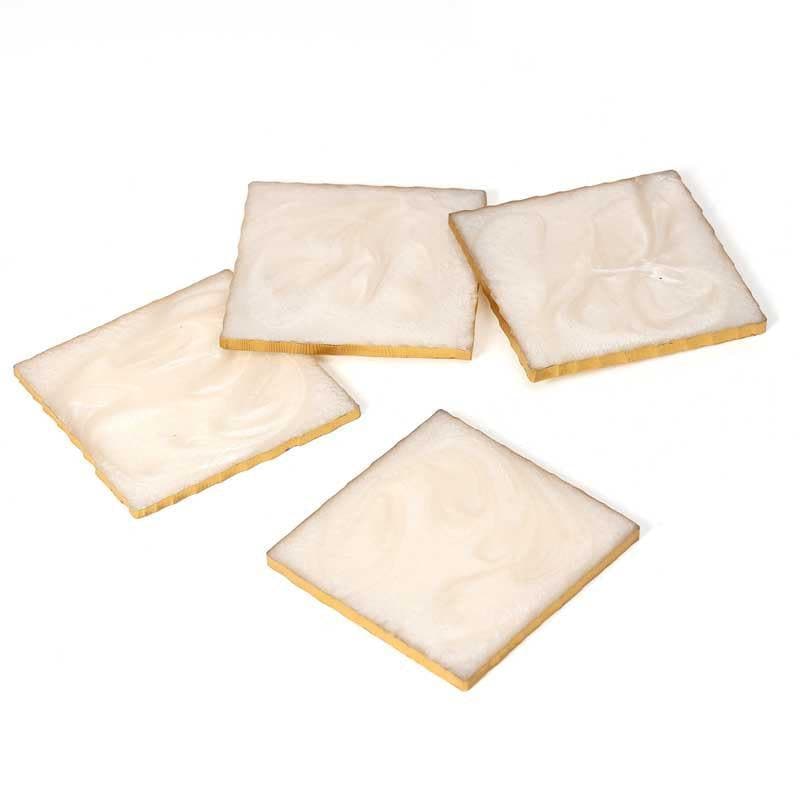Marble Swirl Coaster (Cream) - Set Of Six media 9