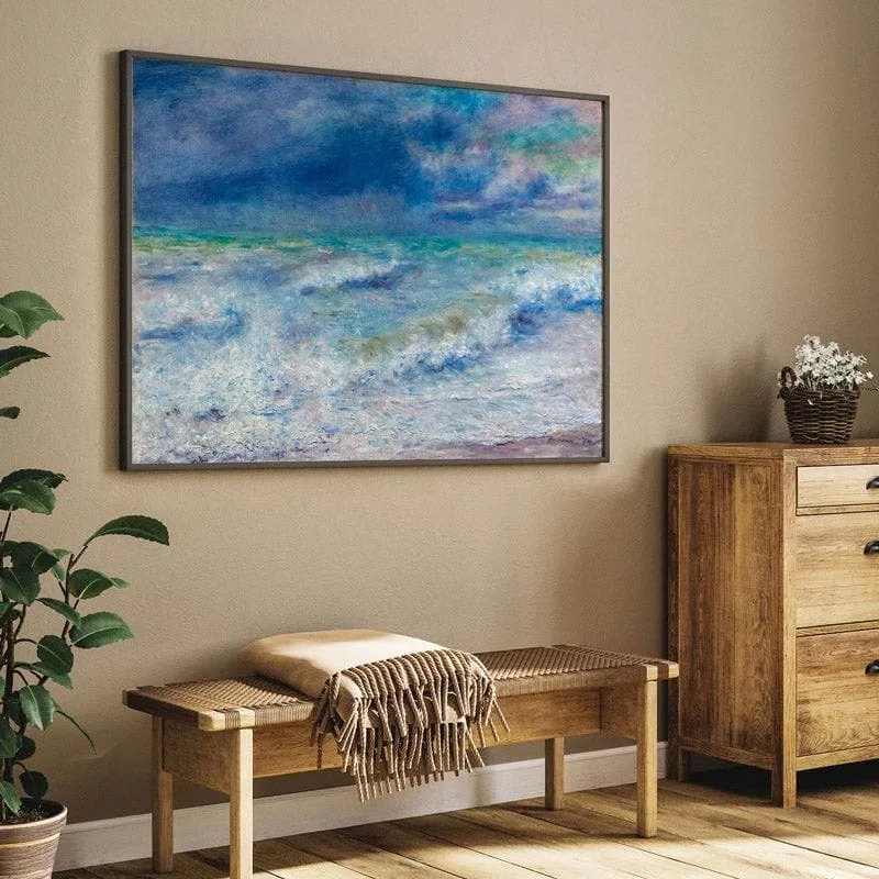 Sea Sanora Canvas Wall Painting - Black Frame media 5