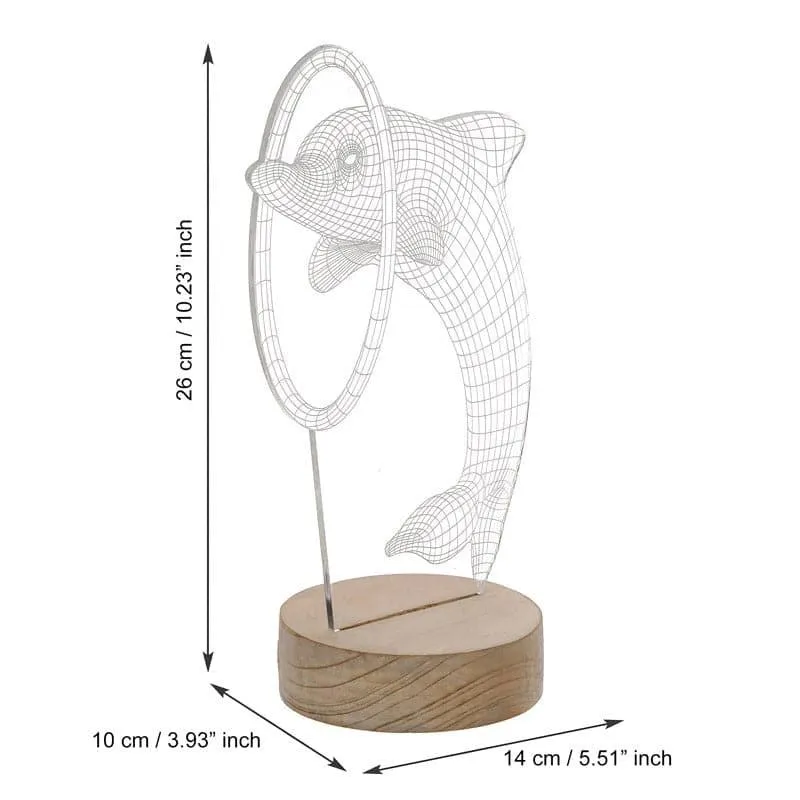 Dolhin Play Luminance LED Acrylic Table Lamp media 4