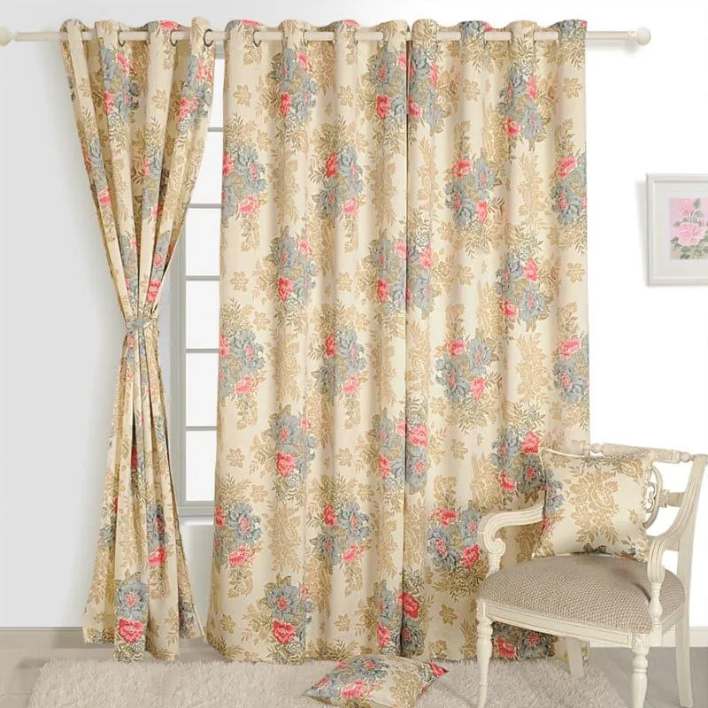 Swayam Simora Floral Curtain media 1