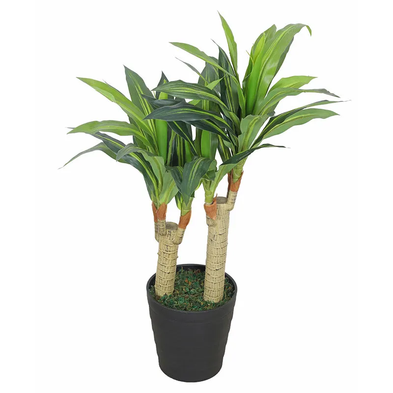 Green Symphony Artificial Plant With Black Plastic Pot media 4
