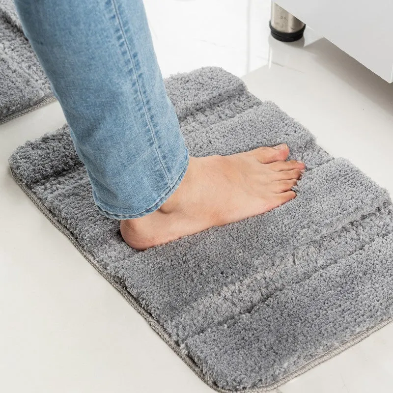 CozyMist Bathmat ( grey ) - Set Of Two media 4