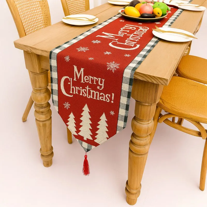 Merry Christmas Festive Table Runner media 5