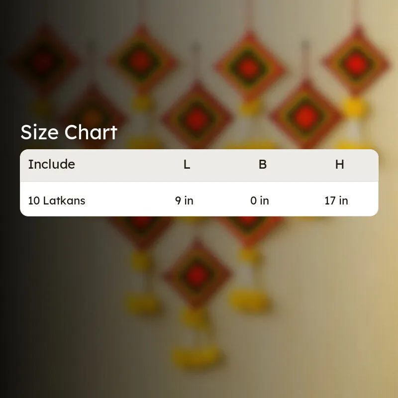 Mangalam Door Latkan - Set of Ten - 10