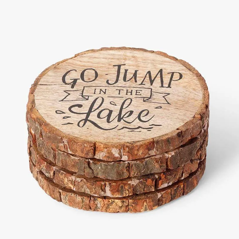Rustic Scripted Coaster - Set Of Four media 4